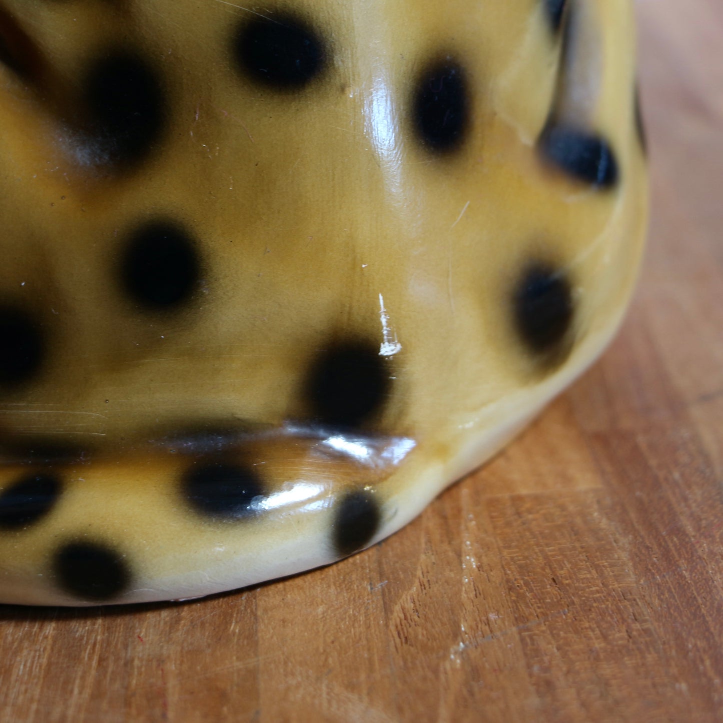 Leopard en céramique vintage